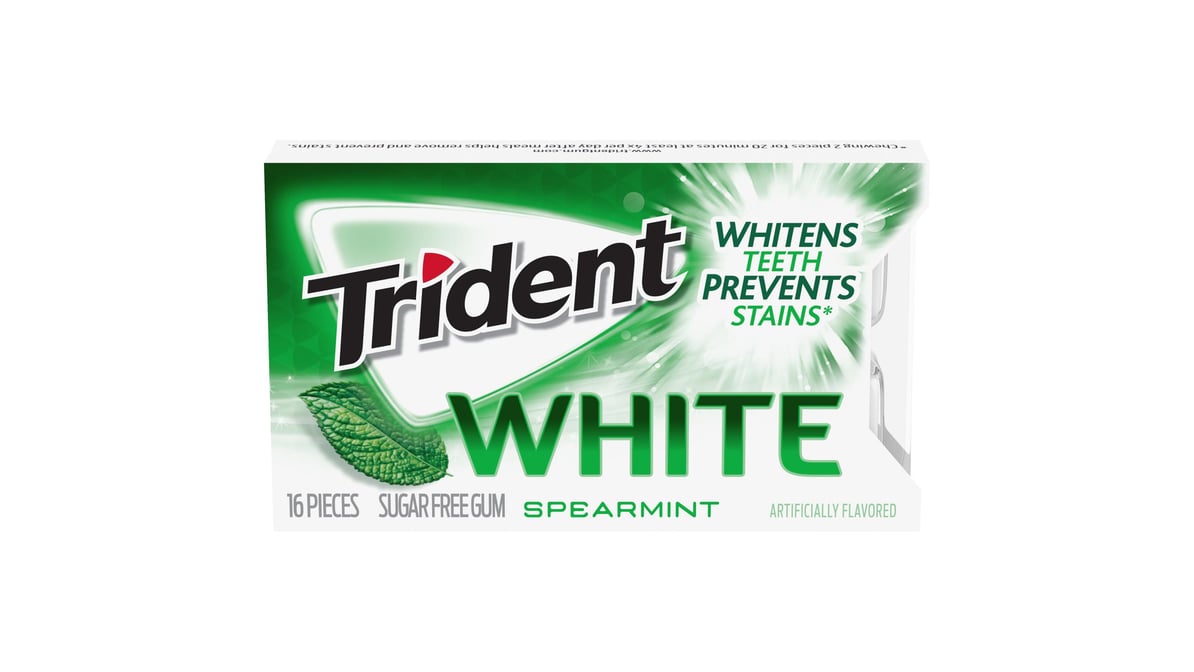 Trident White Spearmint Gum (16 ct)