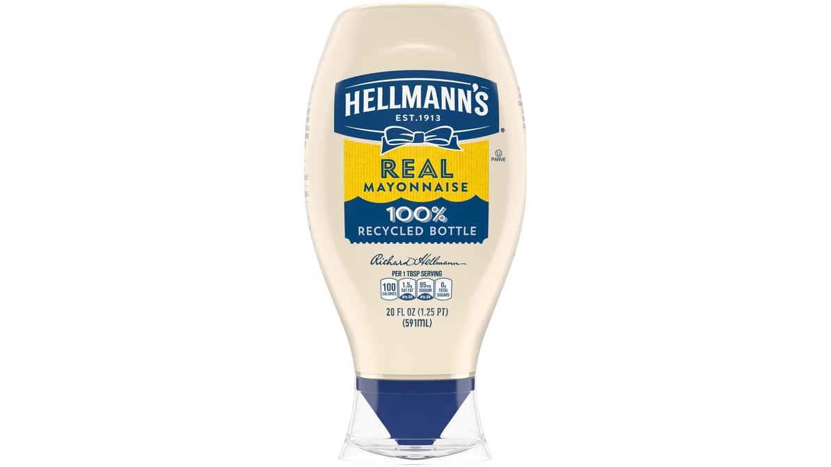 Hellmann's Squeezable Real Mayonnaise (20 oz)
