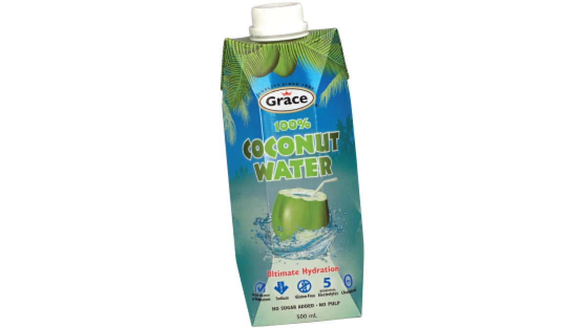 Grace 100% Pure Coconut Water Carton (16.9 oz)