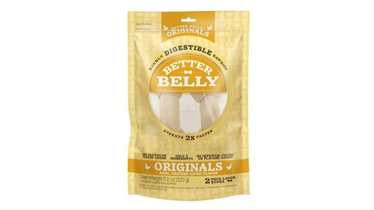 Better Belly Rawhide Chicken Liver Large Bones (11.2 oz)