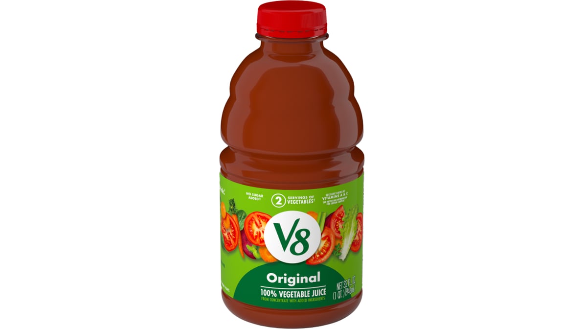V8 Original 100% Vegetable Juice Bottle (32 oz)