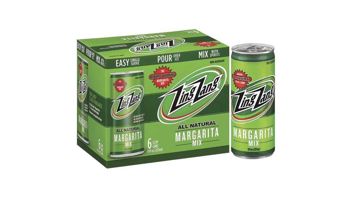 Zing Zang Margarita Mix Cans (8 oz x 6 ct)