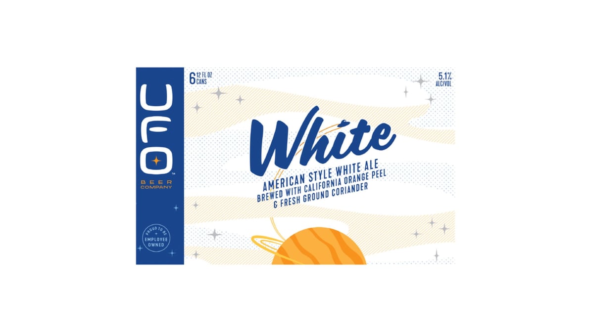 UFO Beer Company American Style White Ale Cans (12 oz x 6 ct)
