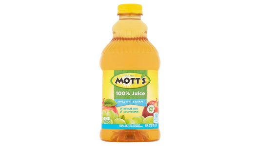 Mott's 100% Apple White Grape Juice Bottle (64 oz)