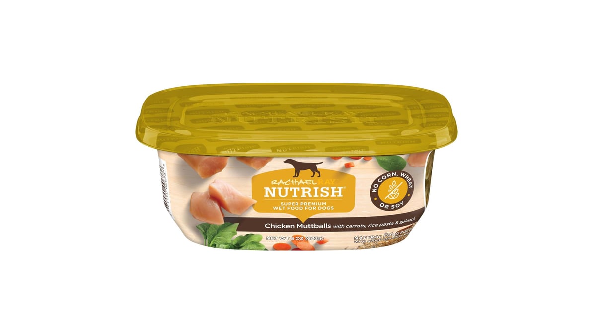 Rachael Ray Nutrish Natural Premium Dog Food Chicken Muttballs with Pasta (8 oz)