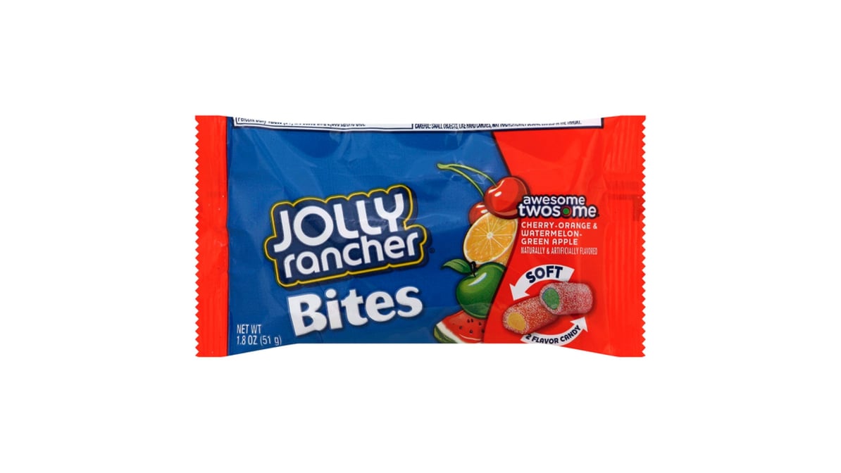 Jolly Rancher Bites Cherry Orange & Watermelon Green Apple Soft Candy (1.8 oz)