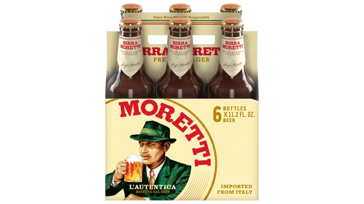 Birra Moretti Lager Bottle (11.2 oz x 6 ct)