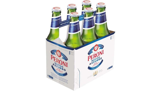 Peroni Brewery Nastro Azzurro Lager Bottles (12 oz x 6 ct)