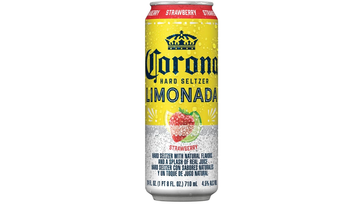 Corona Strawberry Limonada Hard Seltzer Can (24 oz)
