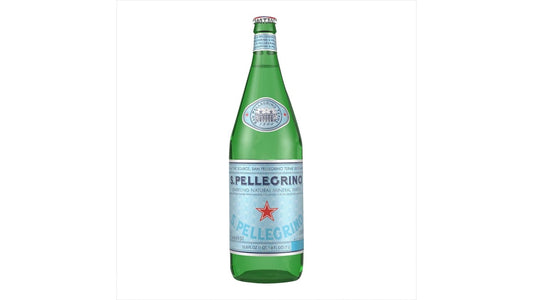 Sanpellegrino Natural Sparkling Mineral Water Glass Bottle (1 L)