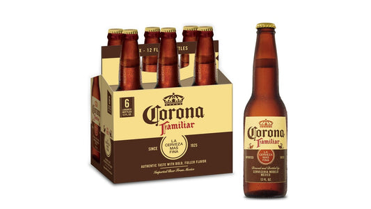 Corona Familiar Mexican Lager Beer Bottles (12 oz x 6 ct)