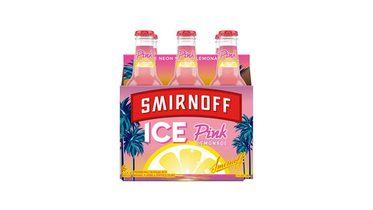 Smirnoff Ice Pink Lemonade Malt Beverage Bottles (11.2 oz x 6 ct)