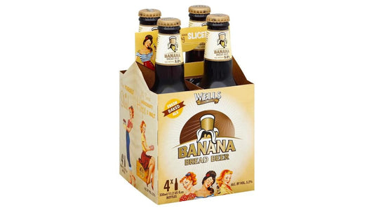 Wells Brewers Banana Bread Beer Bottle (11.2 oz x 4 ct)