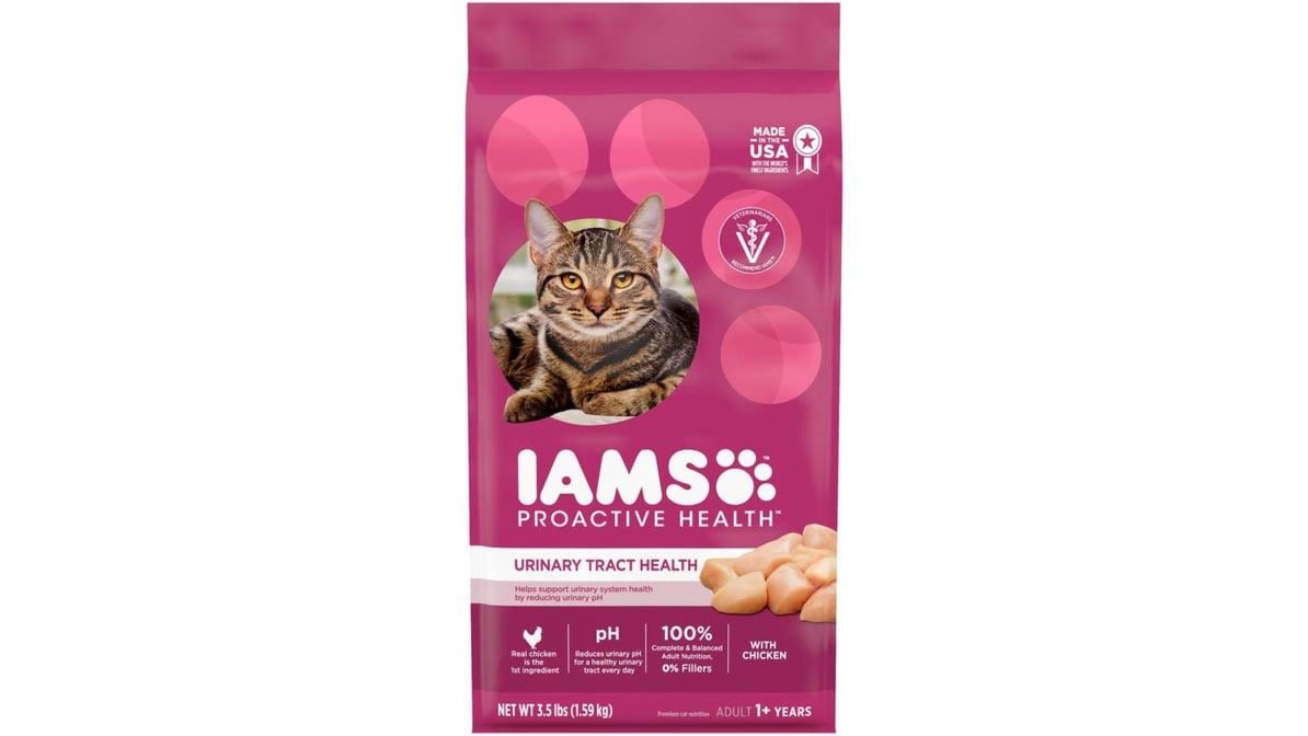 Iams Proactive Health Adult Urinary Tract Healthy Dry Cat Food Pouch (3.5 lb)