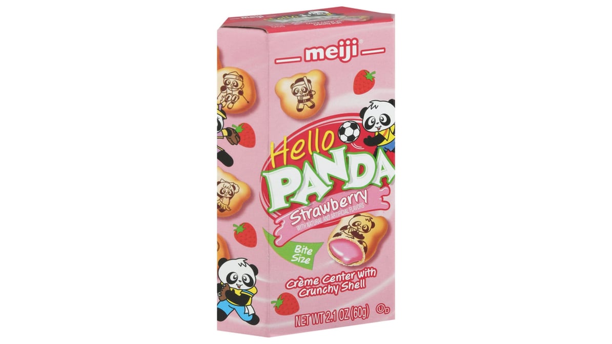 Meiji Hello Panda Strawberry Creme Filled Cookies (2.1 oz)