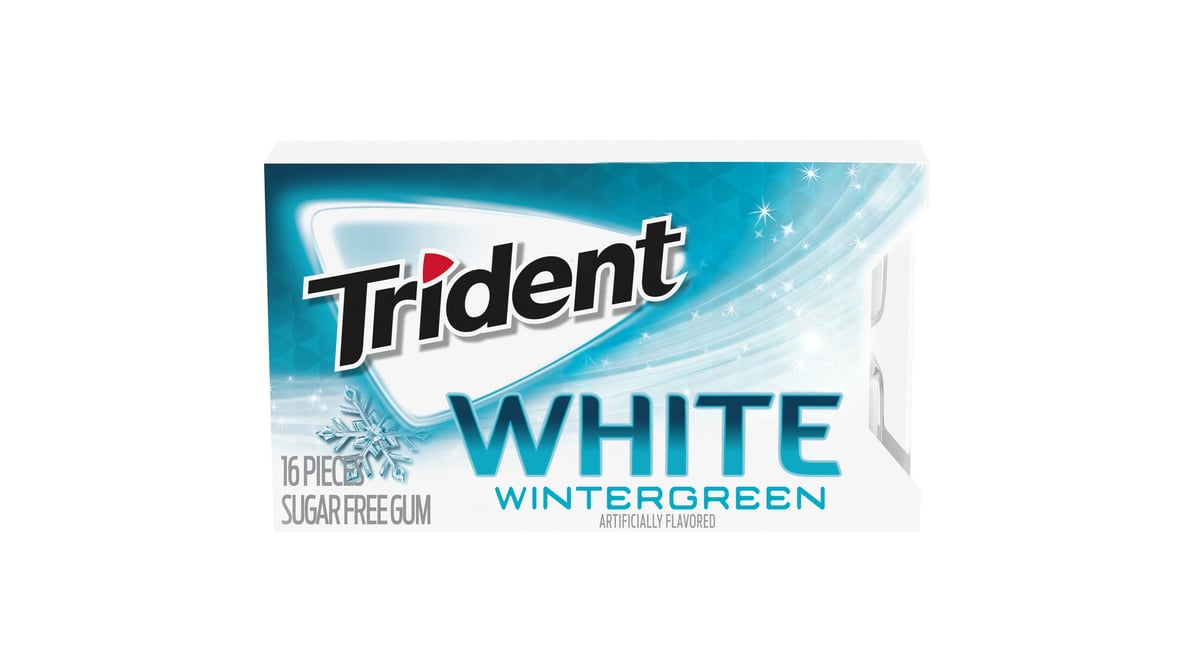 Trident White Sugar Free Gum Wintergreen (16 ct)