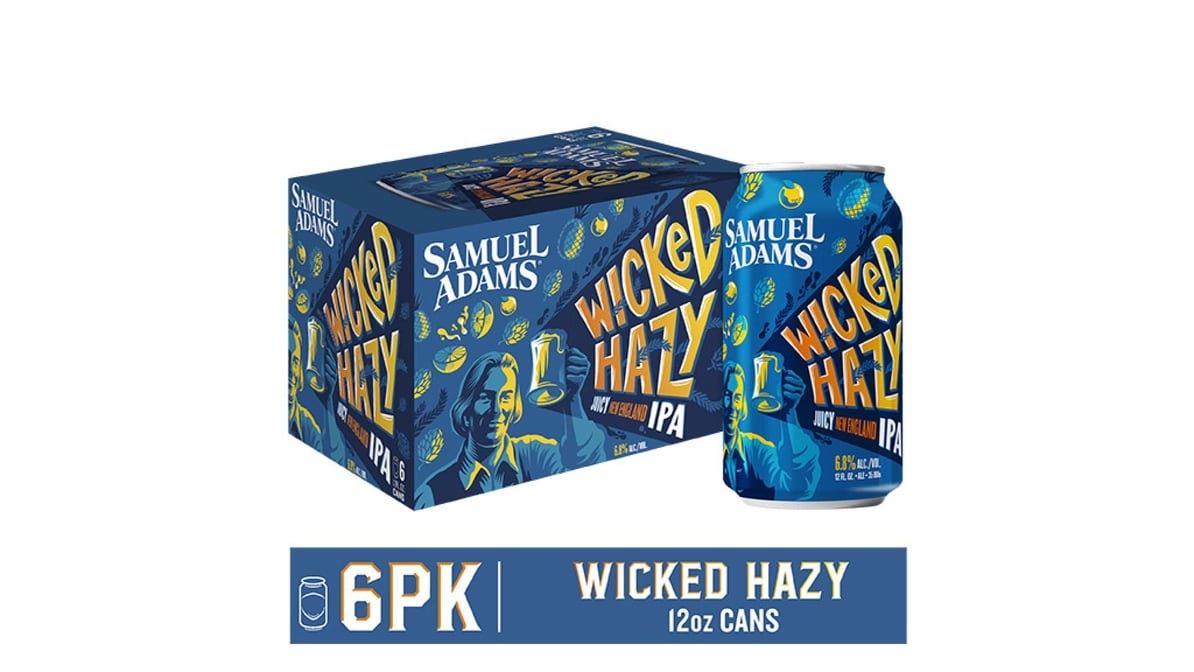 Samuel Adams Wicked Hazy IPA Cans (12 oz x 6 ct)