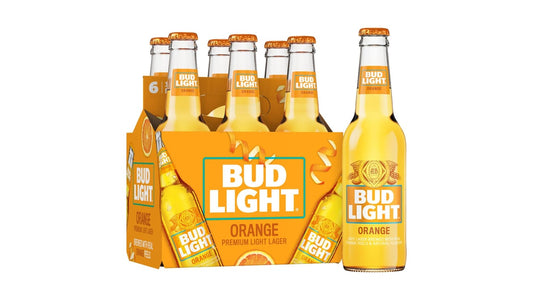 Bud Light Orange Premium Lager Bottles (12 oz x 6 ct)