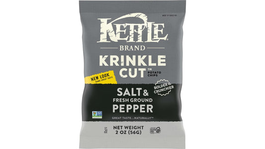 Kettle Salt & Fresh Ground Pepper Krinkle Cut Potato Chips (2 oz)