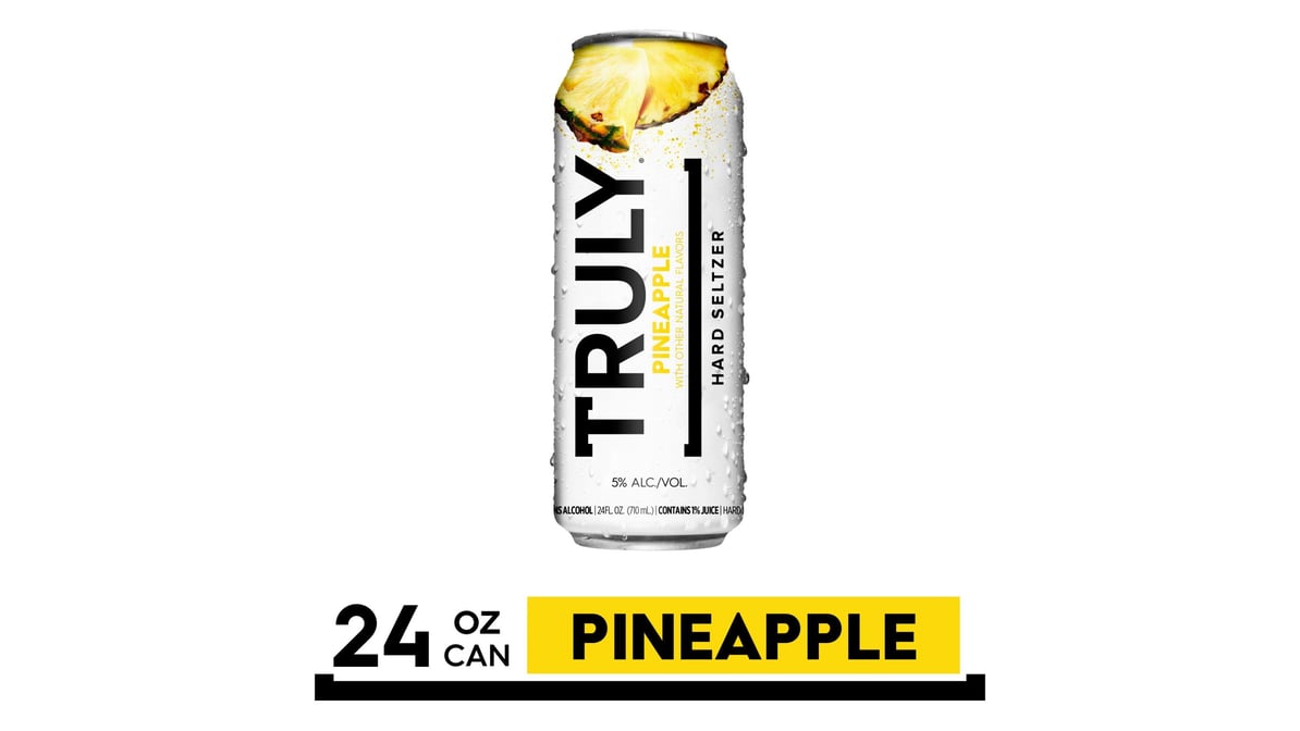 Truly Pineapple Hard Seltzer (24 oz)