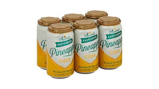 Austin Eastciders Pineapple Hard Cider Cans (12 oz x 6 ct)