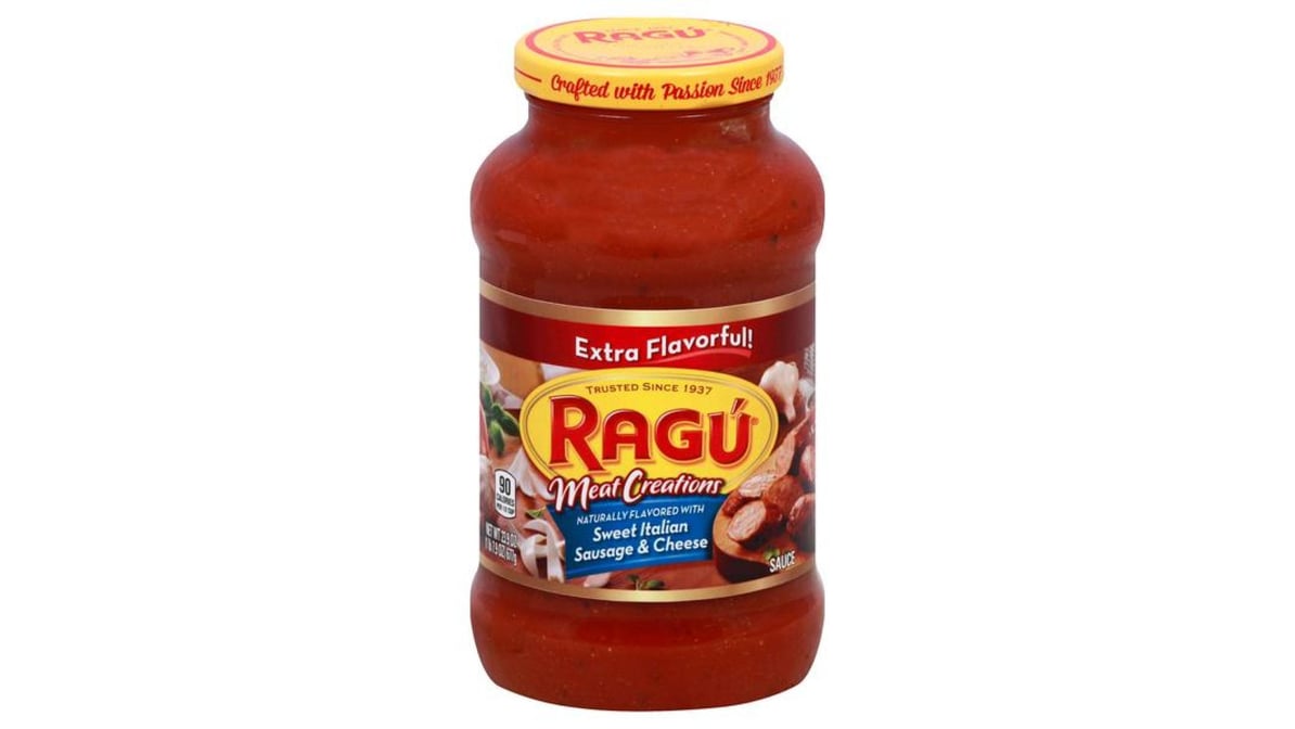 Ragu Meat Creations Sweet Italian Sausage & Cheese Pasta Sauce (24 oz)