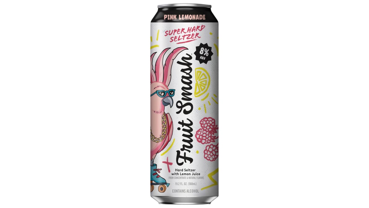Fruit Smash Pink Lemonade Super Hard Seltzer Can (19.2 oz)