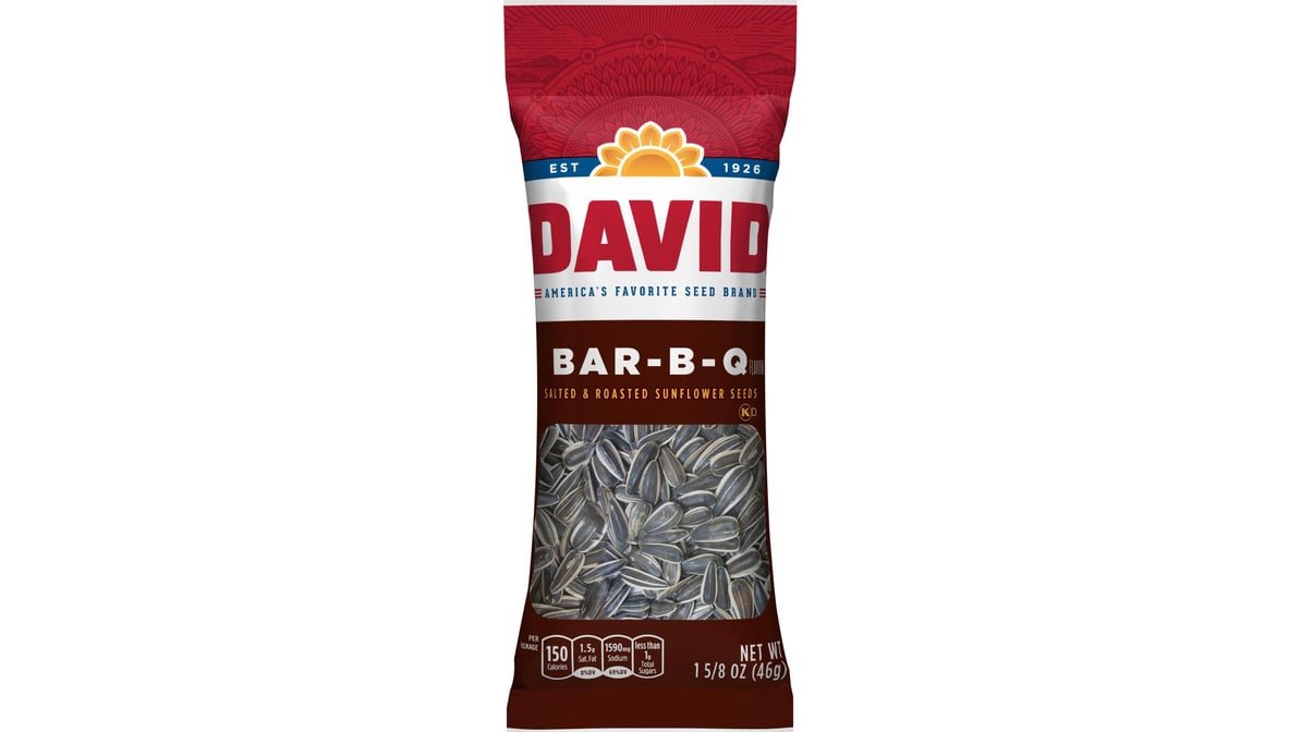 David Roasted & Salted BBQ Sunflower Seeds (1.625)