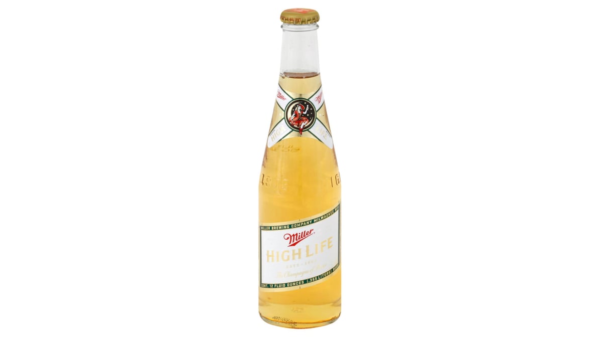 Miller High Life Lager American Bottle (12 oz)