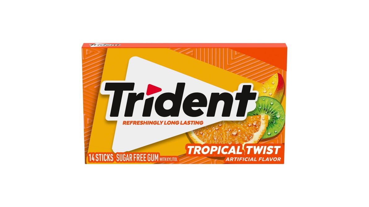 Trident Sugar Free Tropical Twist Gum (14 ct)