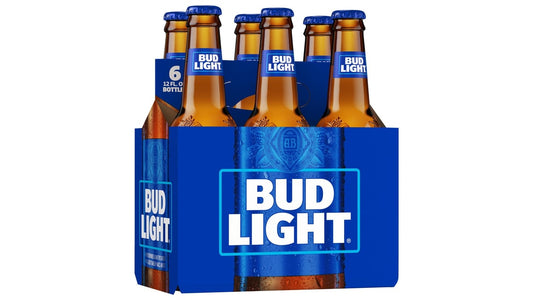 Bud Light Lager Bottles (12 oz x 6 ct)