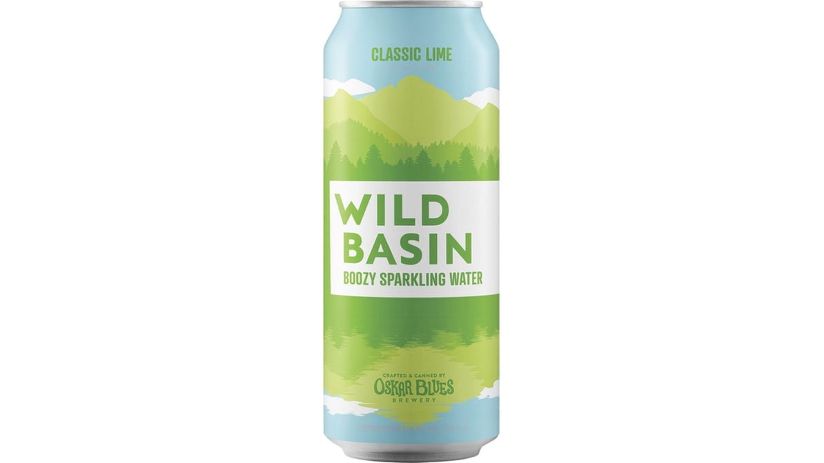 Wild Basin Classic Lime Hard Seltzer Can (22 oz)