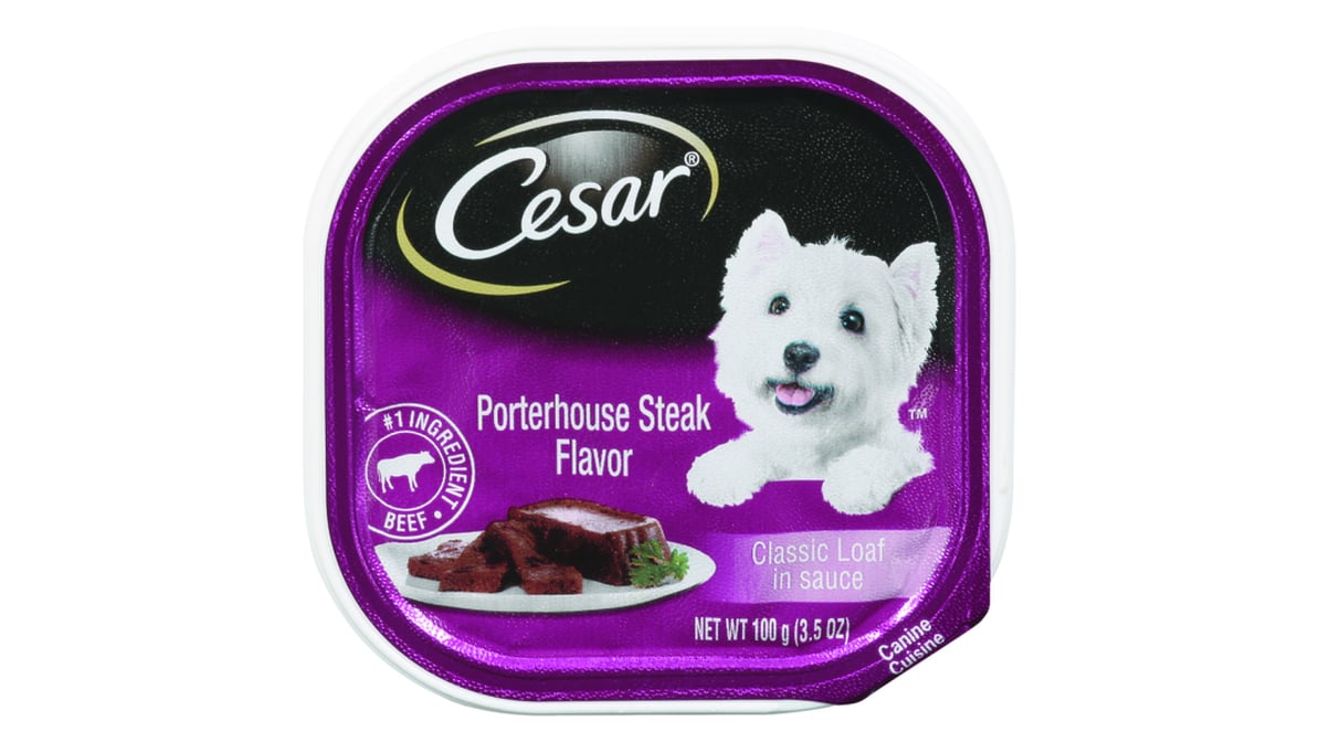 Cesar Canine Cuisine Dog Food Porterhouse Steak in Sauce (3.5 oz)
