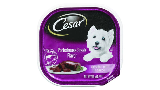 Cesar Canine Cuisine Dog Food Porterhouse Steak in Sauce (3.5 oz)