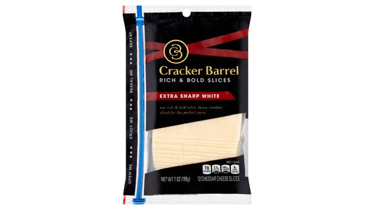 Cracker Barrel White Cheddar Cheese Slices (7 oz)