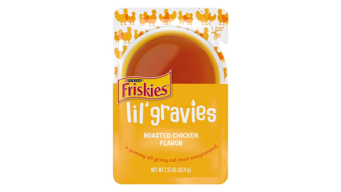 Friskies Lil' Gravies Roasted Chicken Wet Cat Food (1.55 oz)
