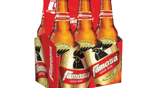 Famosa Lager Beer (Gallo) Bottle (12 oz x 6 ct)