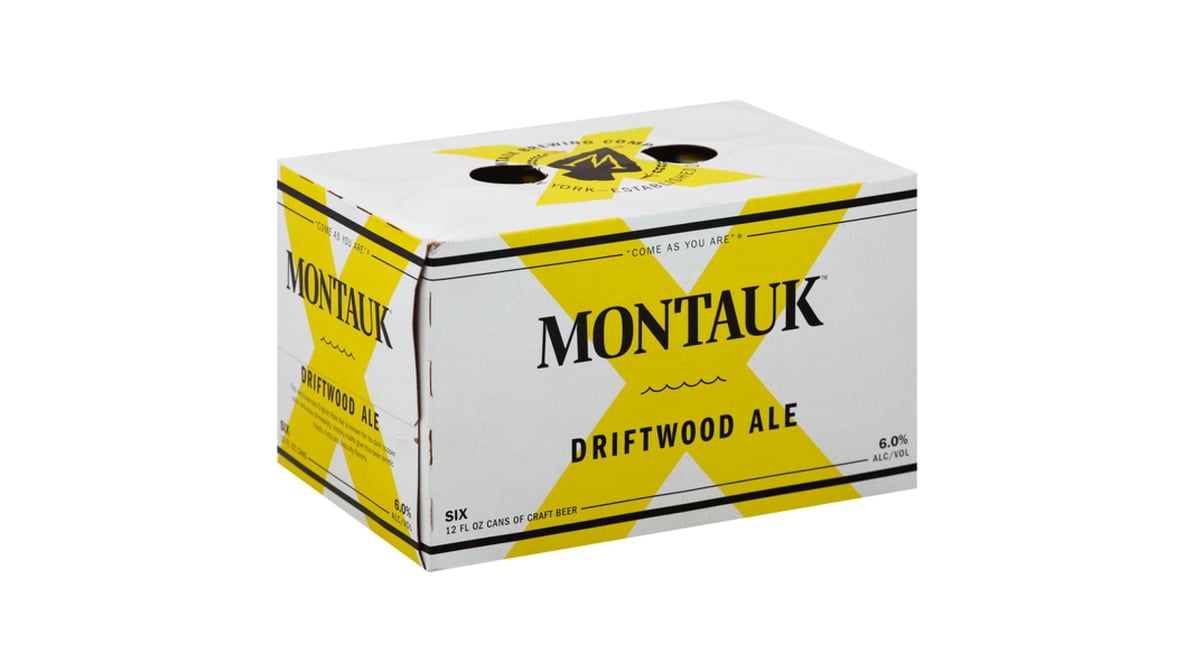 Montauk Driftwood Ale Cans (12 oz x 6 ct)