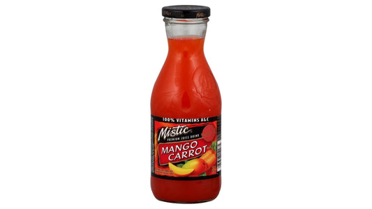 Mistic Mango Carrot Juice Drink Glass Bottle (16 oz)