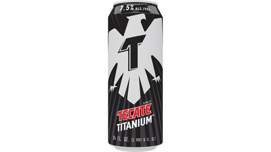 Tecate Cerveza Titanium Beer Can (24 oz)