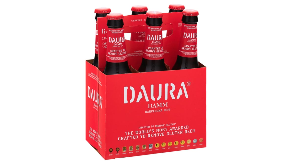 Daura Damm Lager Bottle (11.2 oz x 6 ct)