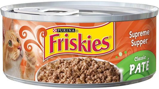 Purina Friskies Classic Pate Canned Cat Food Supreme Supper (5.5 oz)