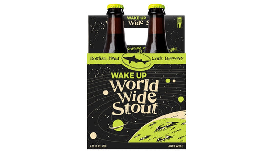 Dogfish Head Brewery Wake Up World Wide Stout Bottles (12 oz x 4 ct)