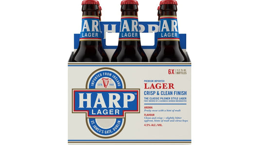 HARP Lager Bottles (12 oz x 6 ct)