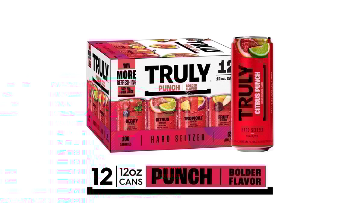 Truly Punch Hard Seltzer Variety Pack Cans (12 oz x 12 ct)