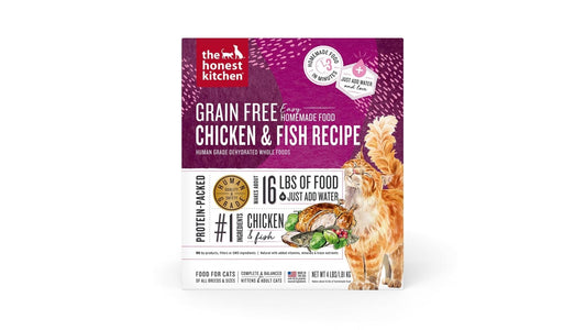 The Honest Kitchen Grain Free Whole Food Clusters Cat Food Chicken and Fish (4 lb)