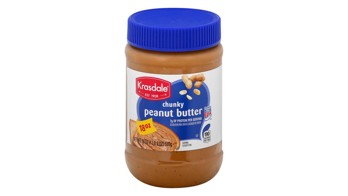 Krasdale Chunky Peanut Butter (18 oz)