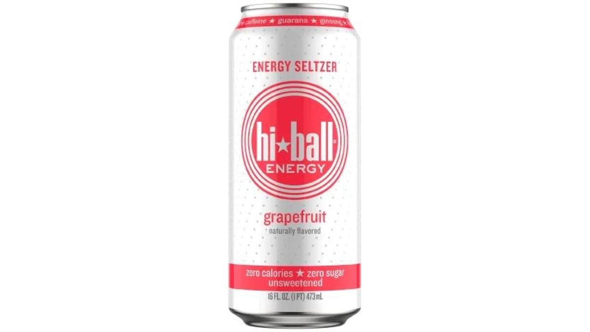 Hiball Unsweetened Grapefruit Energy Seltzer Can (16 oz)