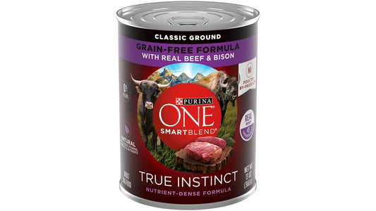 Purina Natural Wet Dog Food SmartBlend True Instinct Tender Cuts with Real Beef & Bison (13 oz)