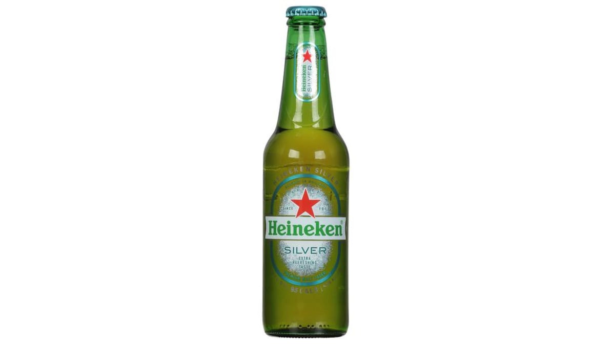 Heineken Silver Premium Malt Lager Beer Bottle (12 oz)